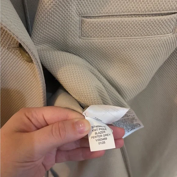 Banana Republic Knit Pique Blazer Hardly Worn Size L - Picture 12 of 12